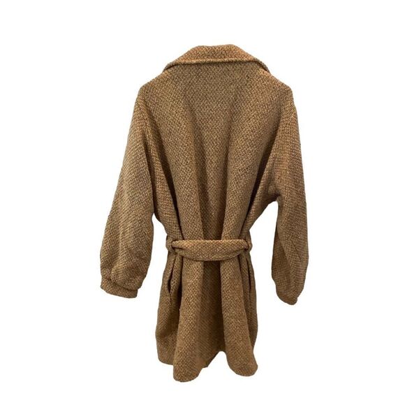 Vintage Boyne Valley Weavers Open Front Belted‎ Wool Alpaca Blend Jacket Size M - Picture 5 of 13